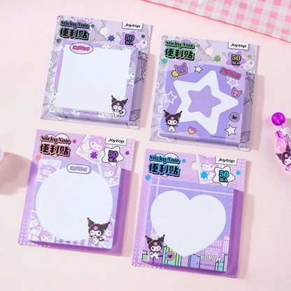 Genuine Sanrio Kuromi Cinnamoroll Melody Sticky Note Pads Cute Stationery Set