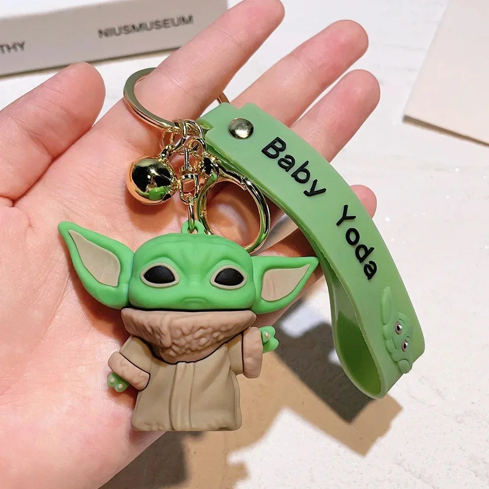 Anime Style Silicone Figure Keychain - Soft Rubber Cartoon Key Ring Charm