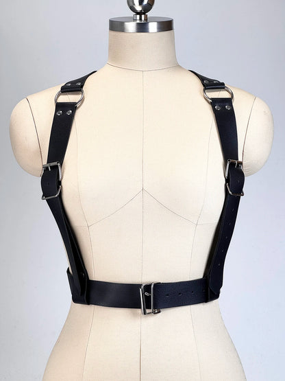 Punk Body Harness Corset Belt - Gothic Street Style Waistband Suspenders