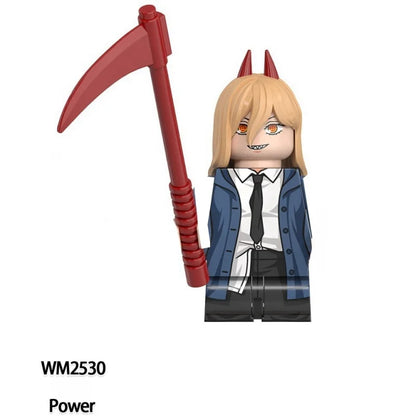 Chainsaw Man Building Block Figures, Mini Anime Brick Minifigs Collectible Gift