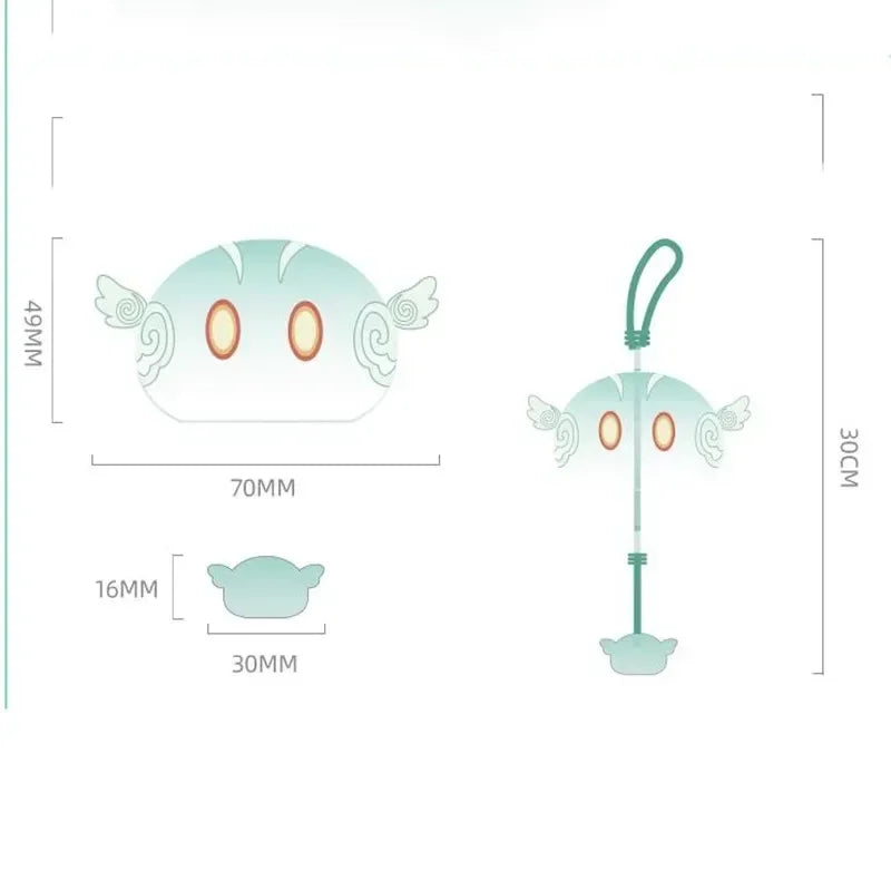 Genshin Impact Slime Glass Wind Chime – Japanese Furin Hanging Decoration