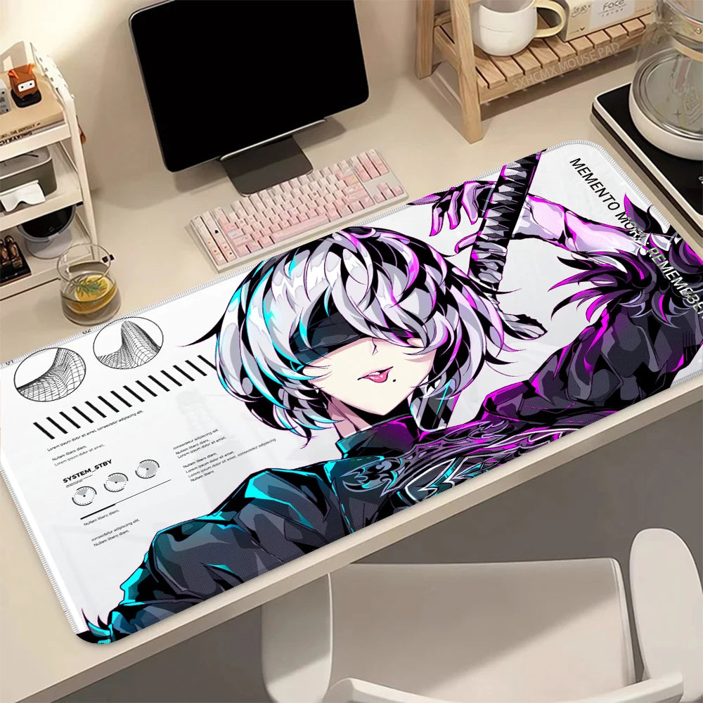 Nier Automata 2B Anime Gaming Mouse Pad - Extended Desk Mat for Keyboard and Laptop