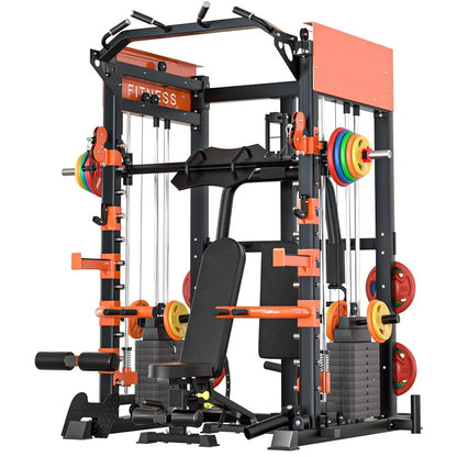Multi-functional Smith Machine Comprehensive Training Large Equipment Fitness Equipment Deep Squat Gantry Push Frame Customized
