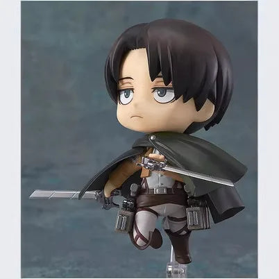Attack on Titan Levi Ackerman Action Figure - Interchangeable Face Poseable Anime Collectible