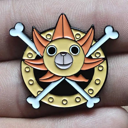 One Piece Gear 5 Luffy Enamel Pin - Anime Lapel Badge Brooch
