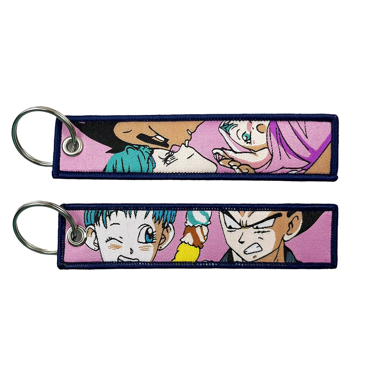 Dragon Ball Embroidered Keychain Lanyard - Anime Badge Holder & Key Strap