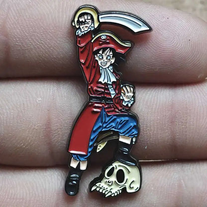 One Piece Gear 5 Luffy Enamel Pin - Anime Lapel Badge Brooch