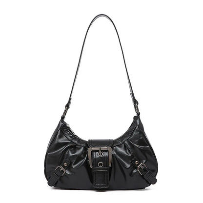 Y2K Retro Pleated Hobo Shoulder Bag for Women – Underarm Clutch Handbag