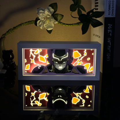 Anime Character 3D Paper Carved Light Box Lamp - LED Night Light Desk Decor