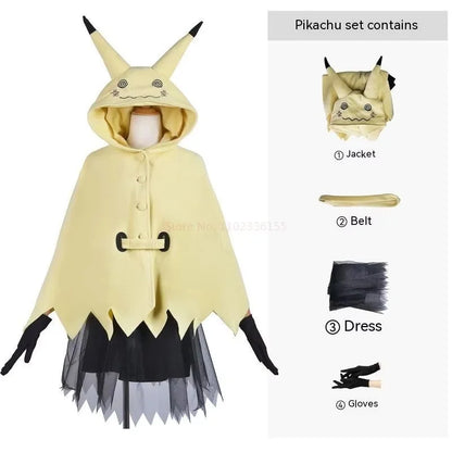 Mimikyu Cosplay Costume Dress for Women – Halloween Anime Outfit