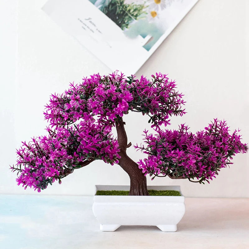 Artificial Bonsai Tree in Pot - Faux Plant Home Decor
