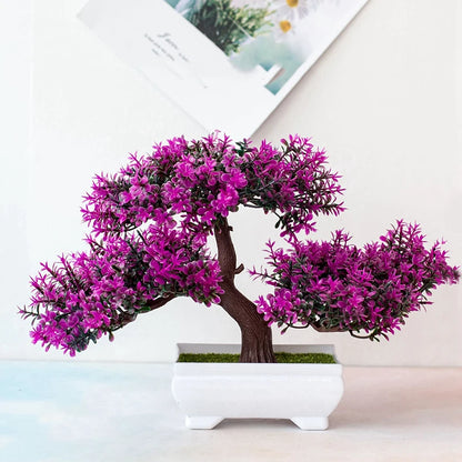 Artificial Bonsai Tree in Pot - Faux Plant Home Decor