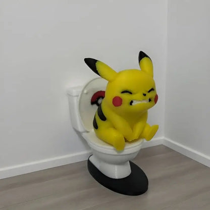 Pokémon Toilet Desktop Ornament – Funny Novelty Figurine Decor
