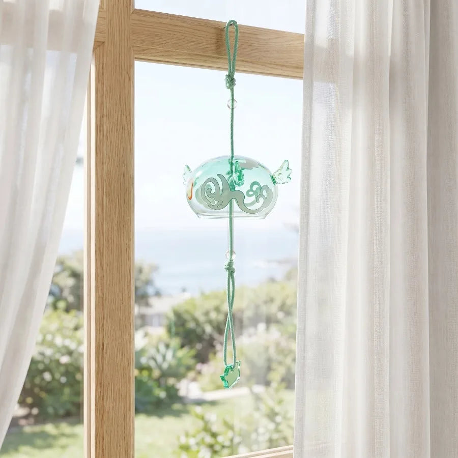 Genshin Impact Slime Glass Wind Chime – Japanese Furin Hanging Decoration