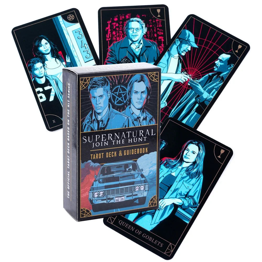 Supernatural Tarot Deck with Guidebook, 78 Card Gothic Gift Set for Beginners