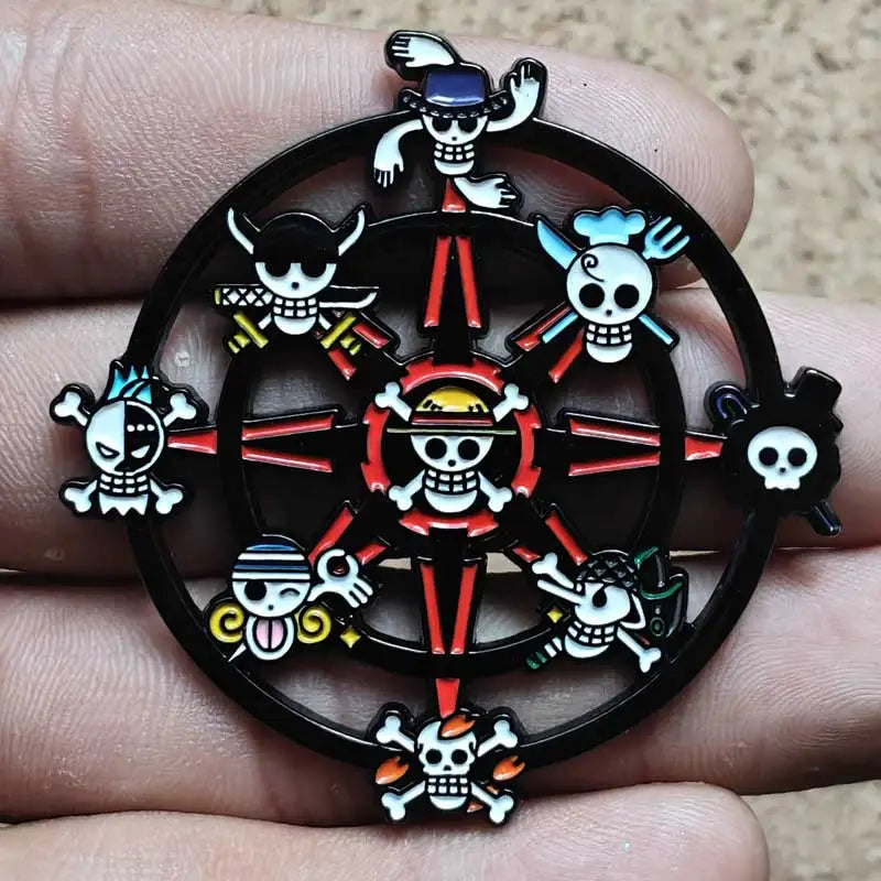 One Piece Gear 5 Luffy Enamel Pin - Anime Lapel Badge Brooch