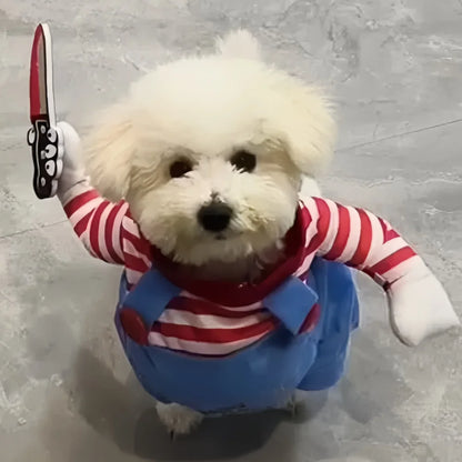Halloween Pet Costume for Dogs and Cats, Funny Cosplay Pullover Outfit