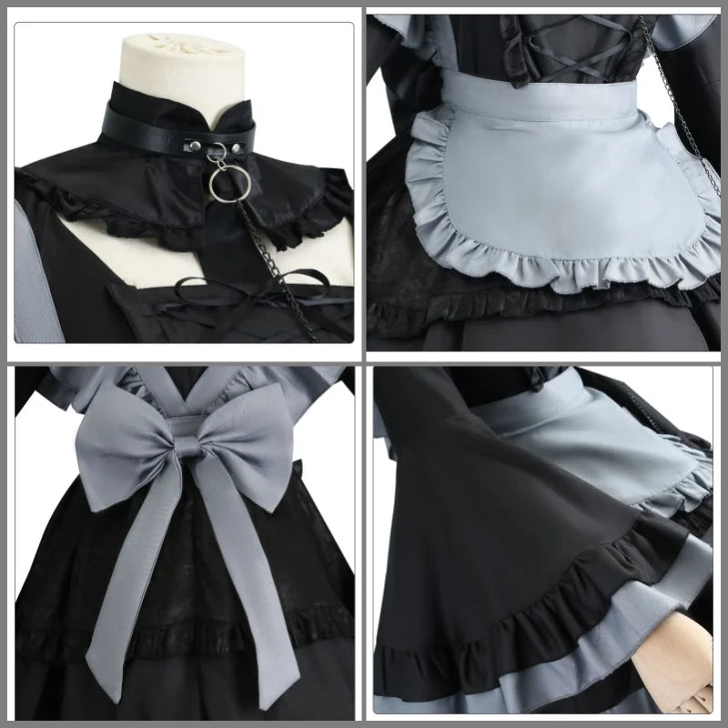Marin Kitagawa Cosplay Costume Set – My Dress-Up Darling Anime Maid Dress with Wig Options