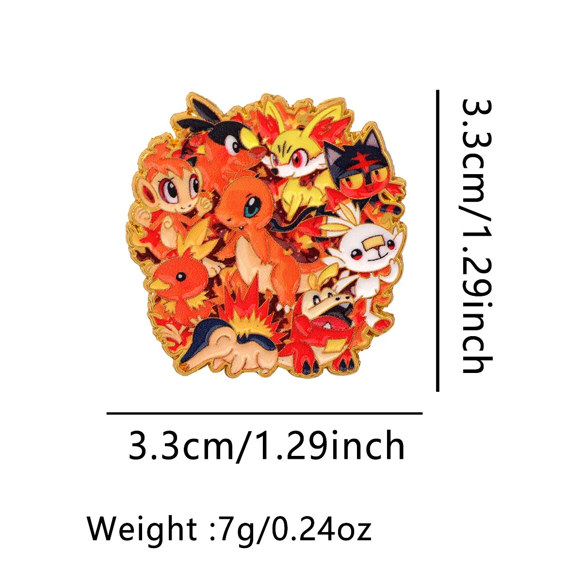 Cute Eevee Evolution Enamel Pins – Kawaii Cartoon Character Brooch Set for Backpacks, Jackets & Lapels