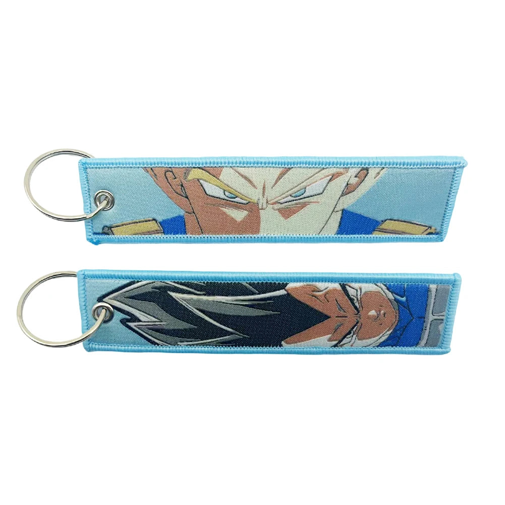 Dragon Ball Embroidered Keychain Lanyard - Anime Badge Holder & Key Strap