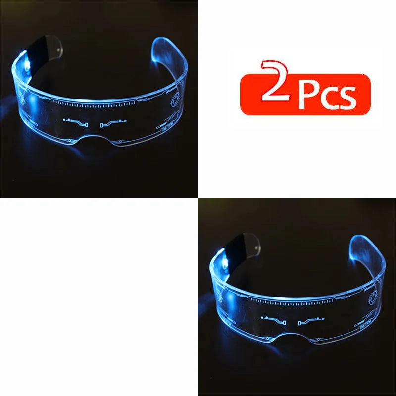 LED Light Up Sunglasses – Luminous Punk Goggles for Parties, Festivals & Christmas