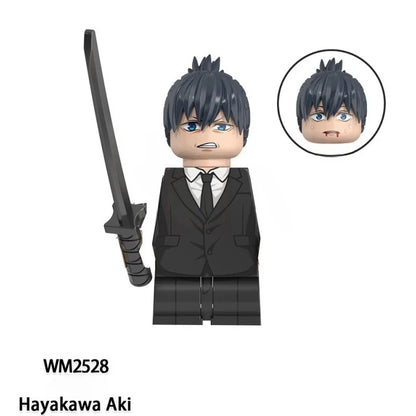 Chainsaw Man Building Block Figures, Mini Anime Brick Minifigs Collectible Gift