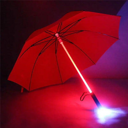 Lightsaber Umbrella LED Light up Rain ProofGolf Umbrellas for Rain Sun, Creative Glowing Umbrella Gifts for Men/Women/Kids