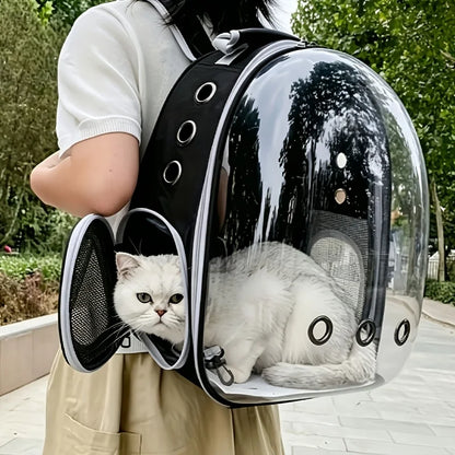 Pet Cat Carrier Backpack Double Shoulder Space Capsule Portable Travel Bag for Small Cats Dogs Breathable Outdoor Pet Carrier