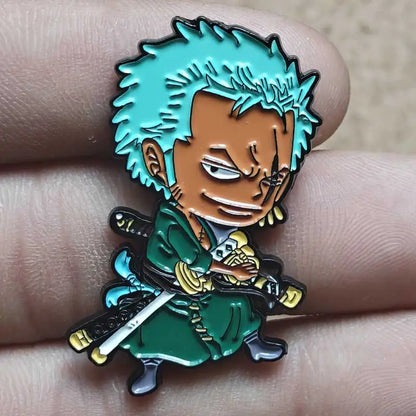 One Piece Gear 5 Luffy Enamel Pin - Anime Lapel Badge Brooch
