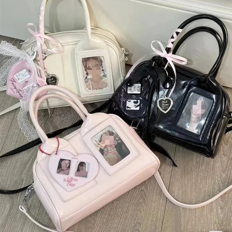 Y2K Transparent Ita Bag – Harajuku Korean Crossbody Shoulder Handbag for Women