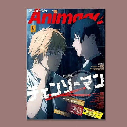 Chainsaw Man Anime Magazine Poster – Wall Art Room Decor (Multiple Sizes)