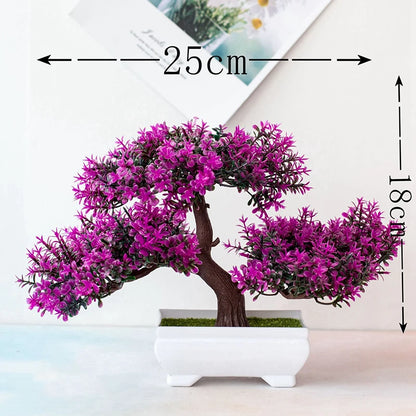 Artificial Bonsai Tree in Pot - Faux Plant Home Decor