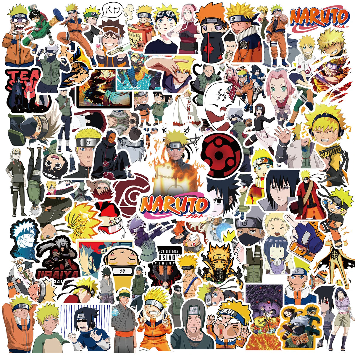 Naruto Anime Sasuke Stickers Waterproof Graffiti Decals for Phone Laptop
