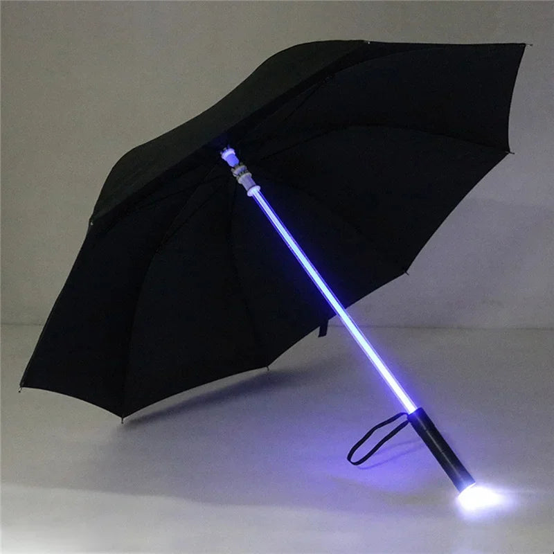 Lightsaber Umbrella LED Light up Rain ProofGolf Umbrellas for Rain Sun, Creative Glowing Umbrella Gifts for Men/Women/Kids