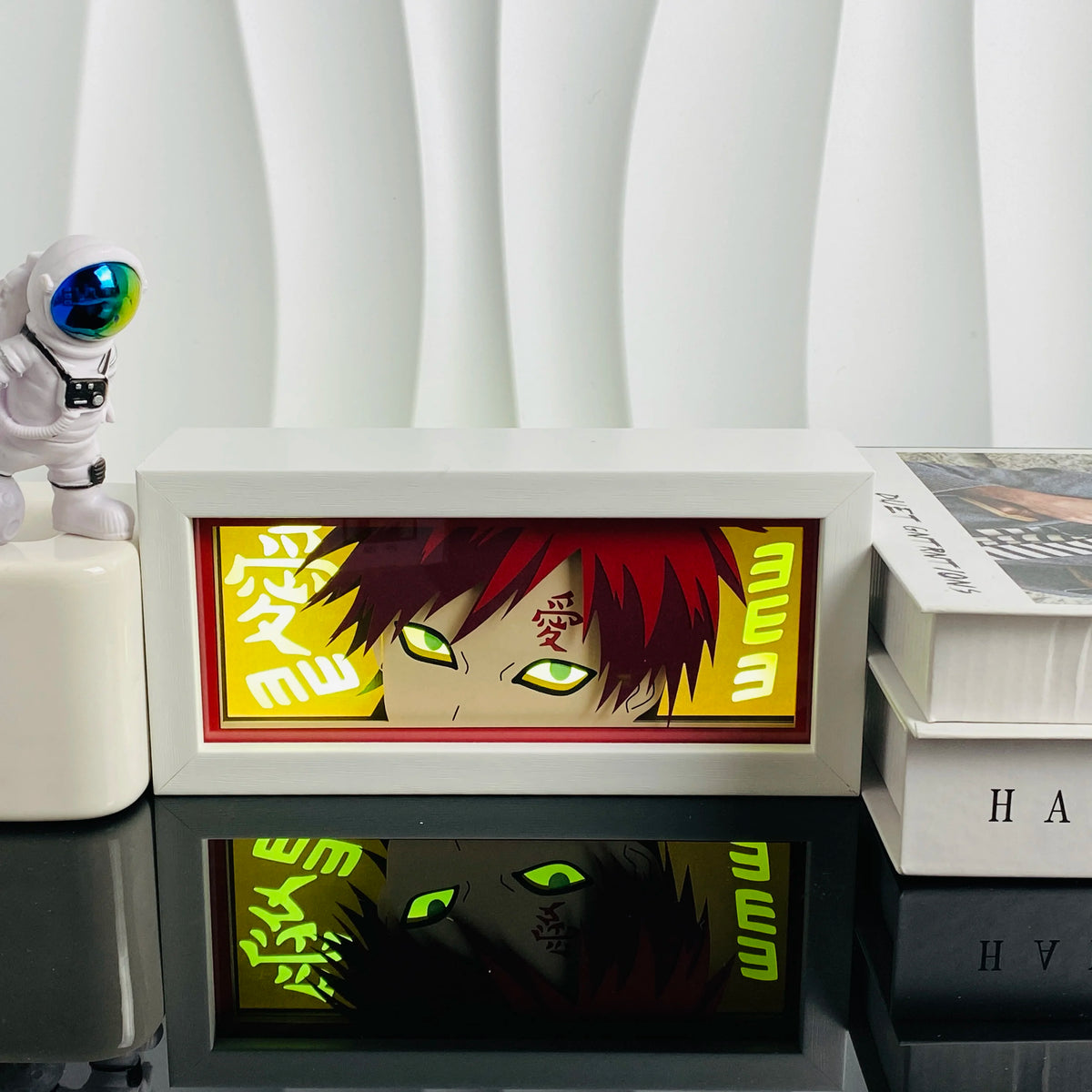 Anime Character 3D Paper Carved Light Box Lamp - LED Night Light Desk Decor