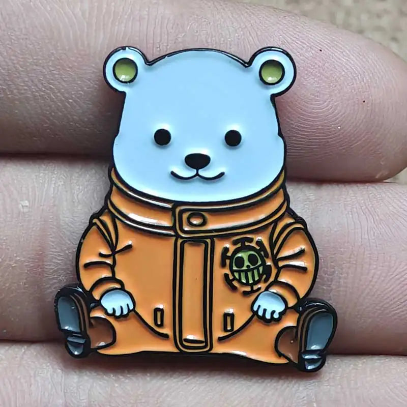 One Piece Gear 5 Luffy Enamel Pin - Anime Lapel Badge Brooch