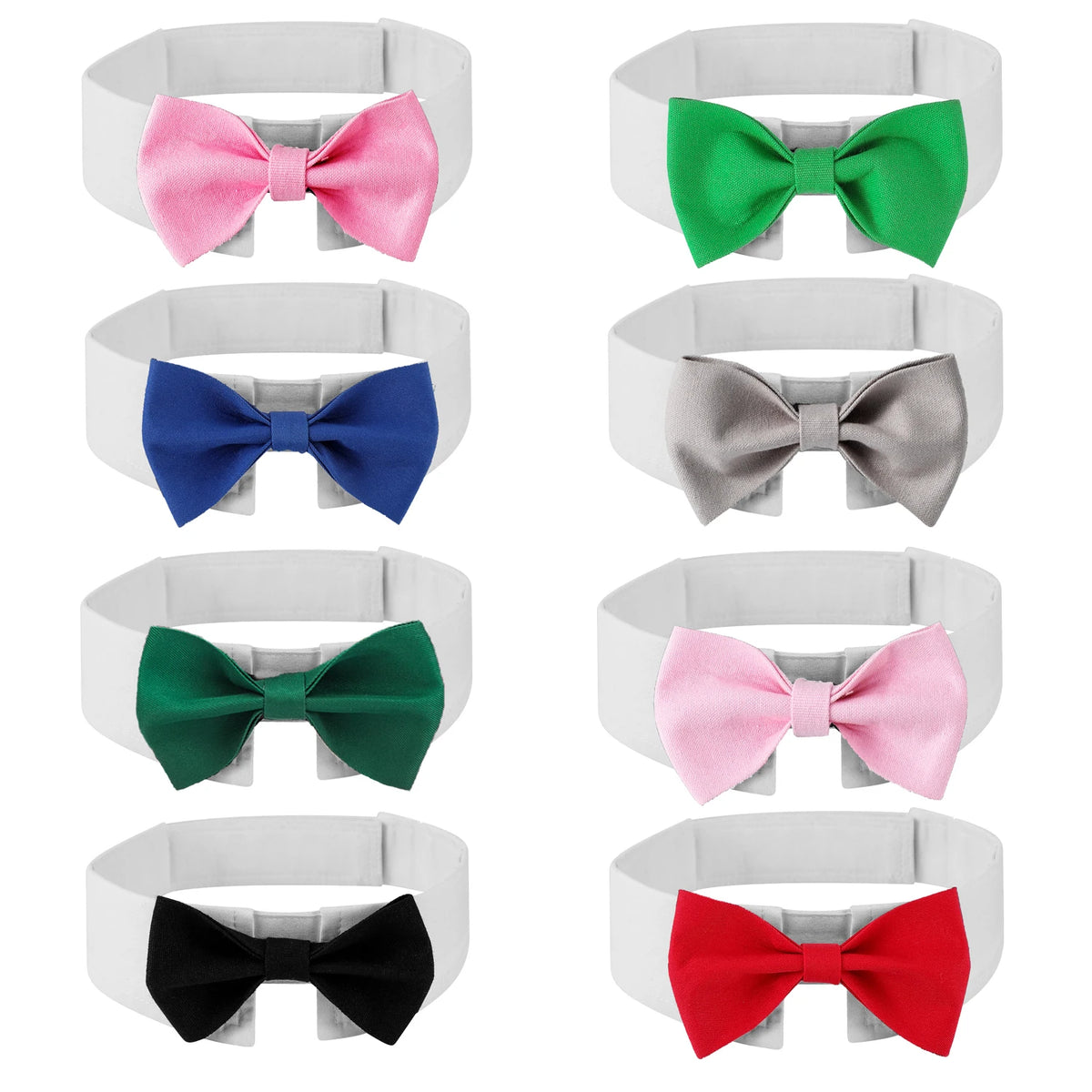 Dog Bow Tie Collar – Adjustable Cat Tuxedo Necktie for Weddings & Parties