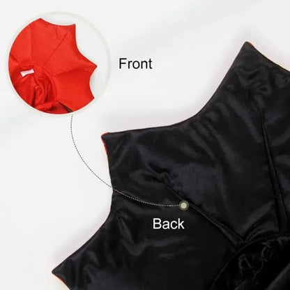 Vampire Cape Pet Costume – Halloween Cloak for Cats and Small Dogs