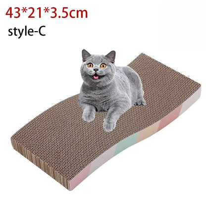 Corrugated Cat Scratcher Lounge – Reversible Cardboard Scratching Pad & Bed for Indoor Cats