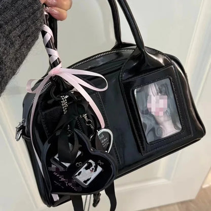 Y2K Transparent Ita Bag – Harajuku Korean Crossbody Shoulder Handbag for Women