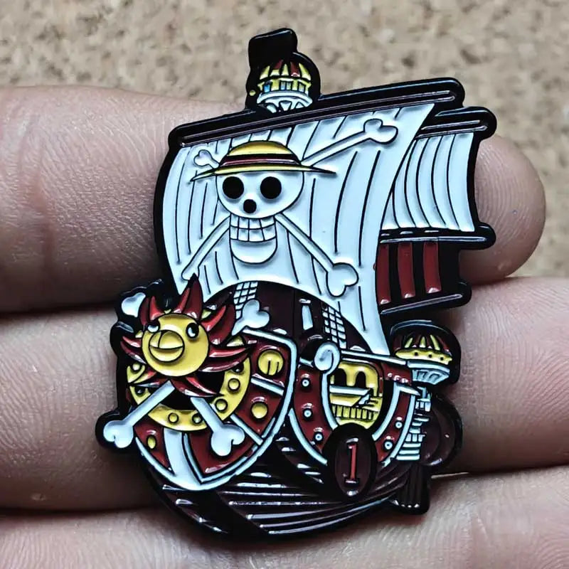 One Piece Gear 5 Luffy Enamel Pin - Anime Lapel Badge Brooch