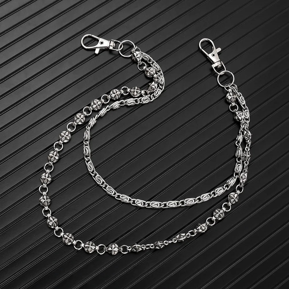 Harajuku Y2K Double-Layer Waist Chain – Punk Hip Hop Jeans Pant Chain Belt for Men & Women