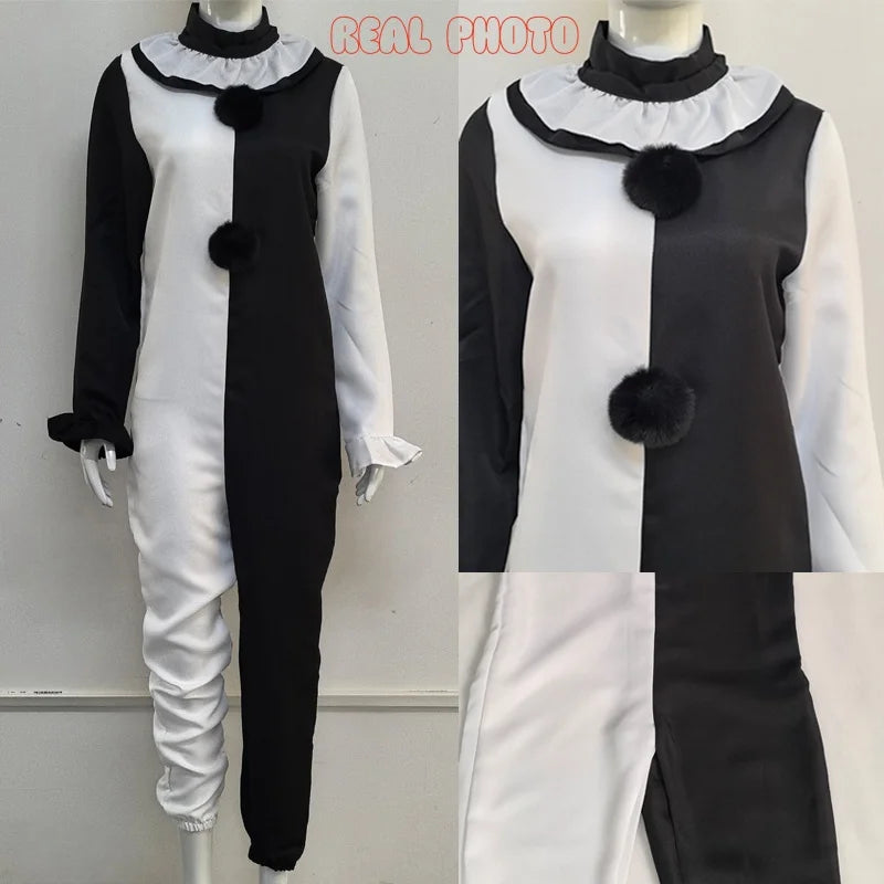 Art the Clown Terrifier 2 Cosplay Costume – Jumpsuit & Mask Set for Halloween