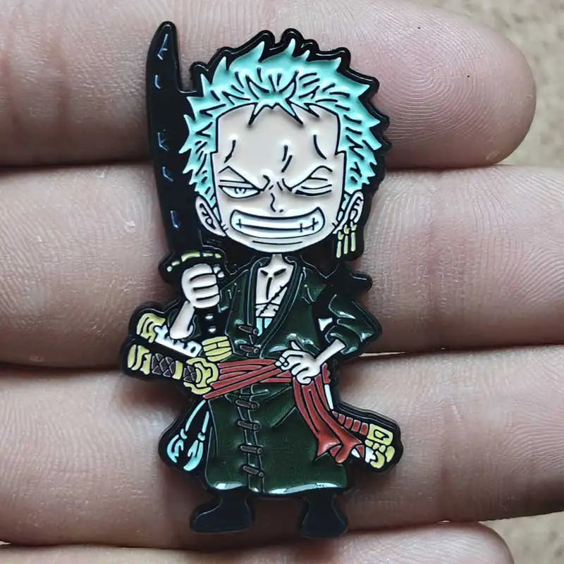 One Piece Gear 5 Luffy Enamel Pin - Anime Lapel Badge Brooch