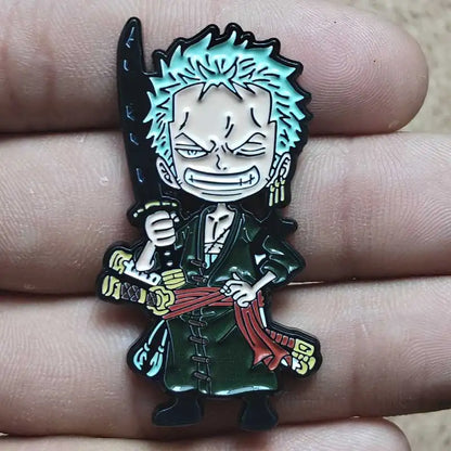 One Piece Gear 5 Luffy Enamel Pin - Anime Lapel Badge Brooch