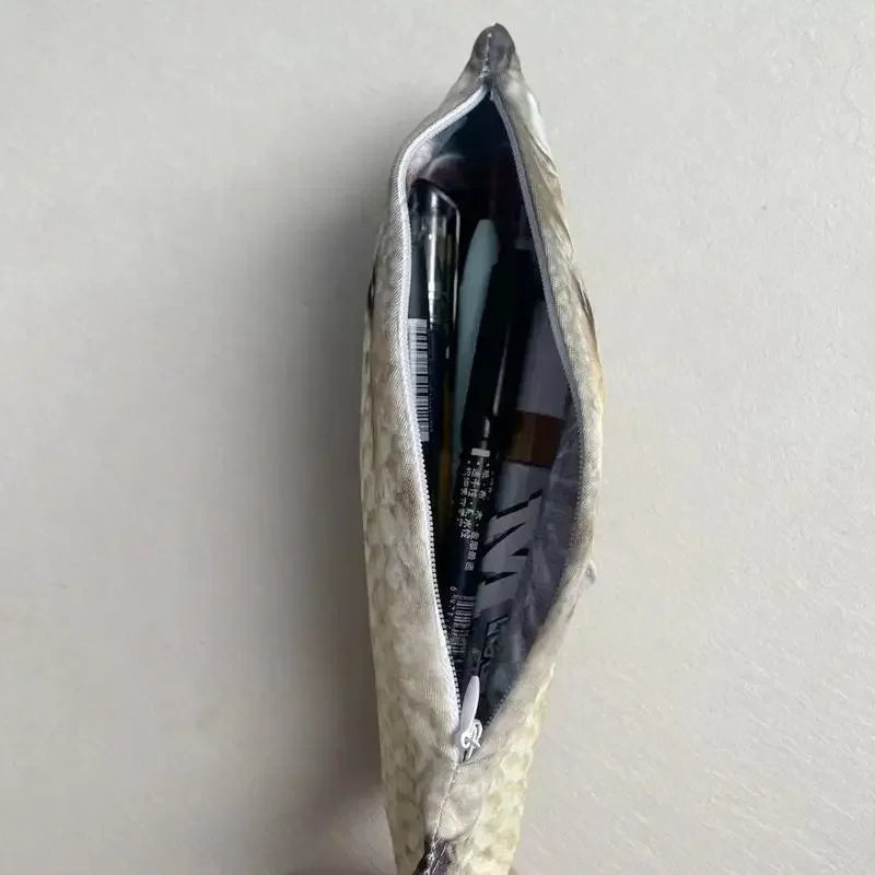 Carp Shaped Pencil Case Cute Fish Pen Pouch Portable Student Stationery Bag