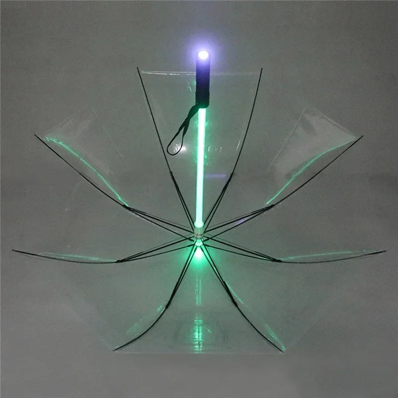 Lightsaber Umbrella LED Light up Rain ProofGolf Umbrellas for Rain Sun, Creative Glowing Umbrella Gifts for Men/Women/Kids