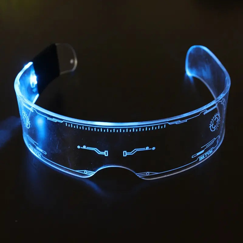 LED Light Up Sunglasses – Luminous Punk Goggles for Parties, Festivals & Christmas