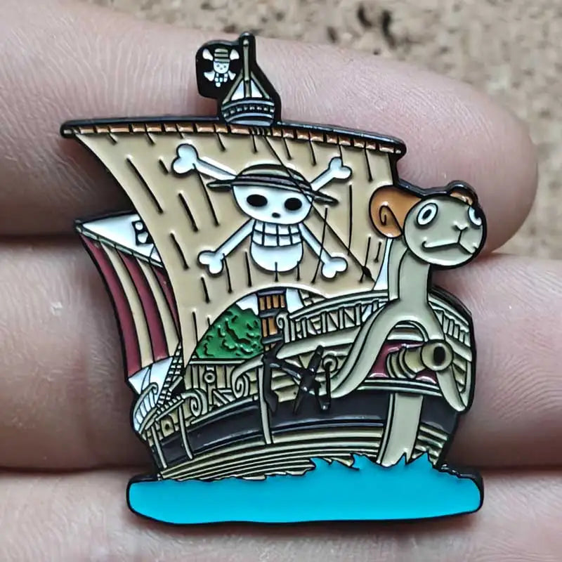 One Piece Gear 5 Luffy Enamel Pin - Anime Lapel Badge Brooch