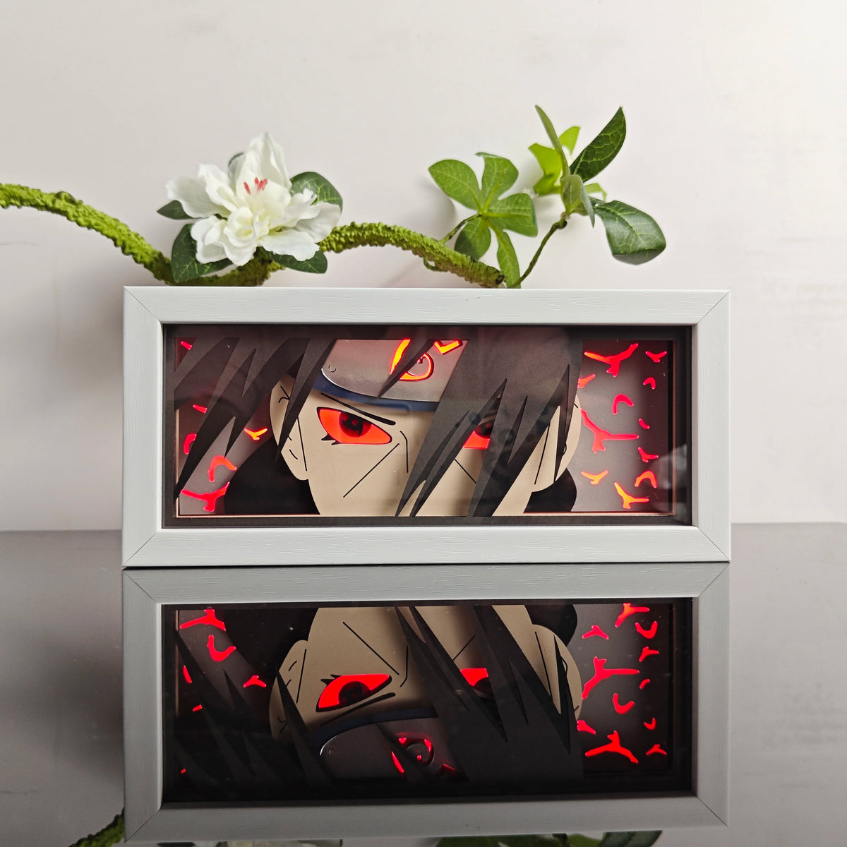 Anime Character 3D Paper Carved Light Box Lamp - LED Night Light Desk Decor